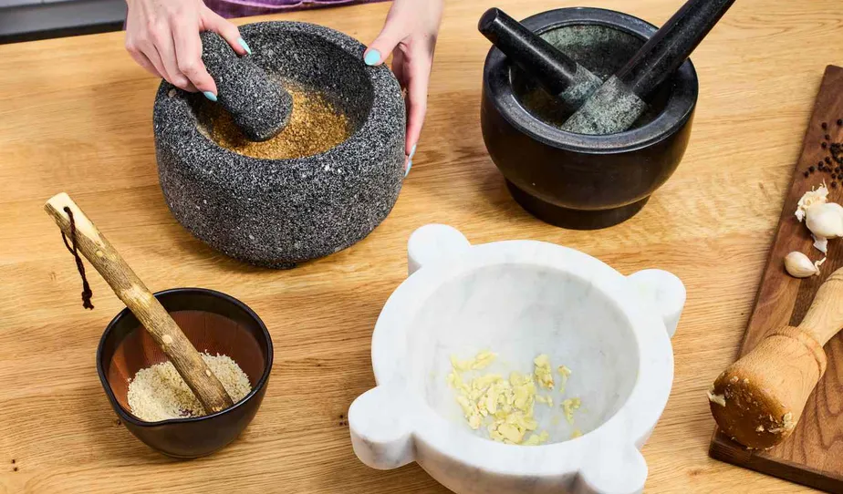 spice grinding mortar pestle